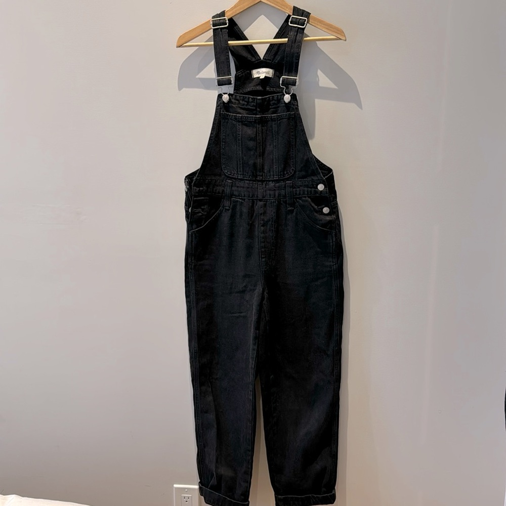 Madewell Black Overalls